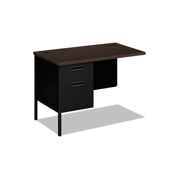HON, Metro Classic Series Workstation Return, Left, 42w X 24d, Mocha/black
